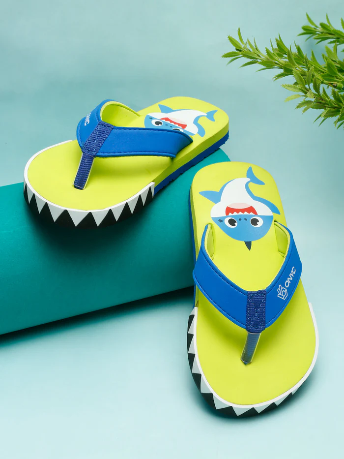Kid Green Shark Footwear