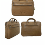 Premium Textured Brown Business Laptop Bag