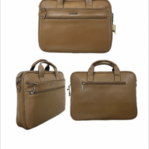 Premium Textured Brown Business Laptop Bag